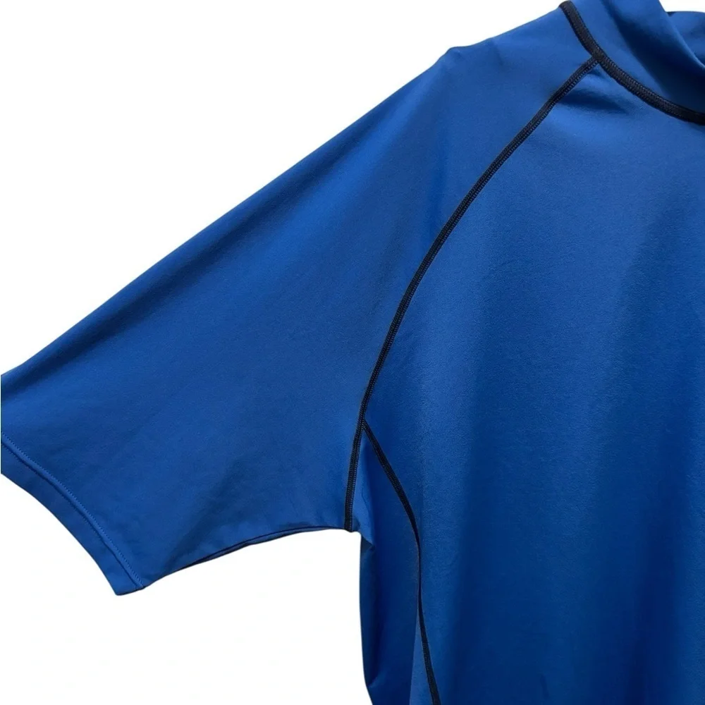 Coolibar UPF 50+ Men's Tulum Short Sleeve Surf Rash Guard - Sun Protective XL
